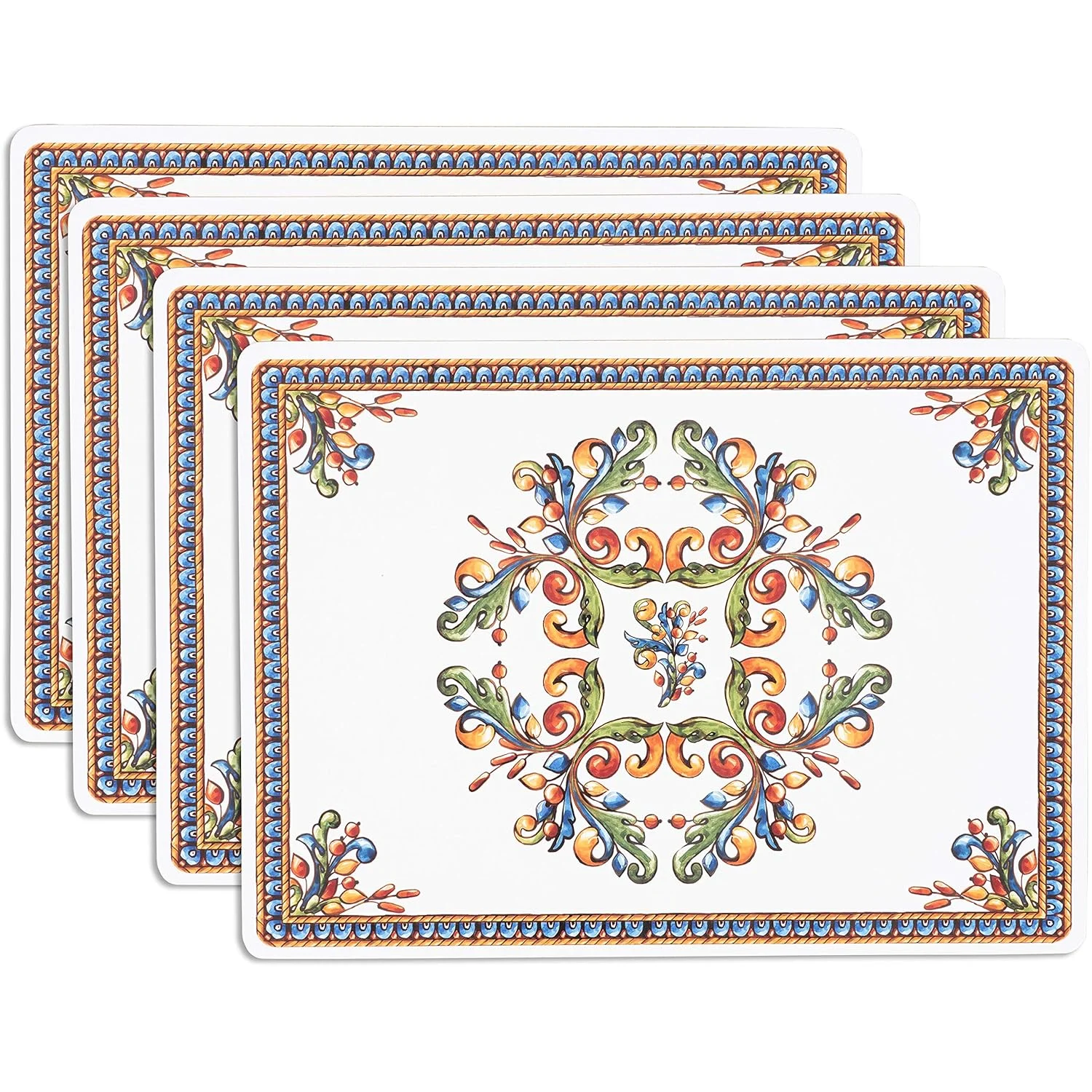 cork placemats italian tile 1