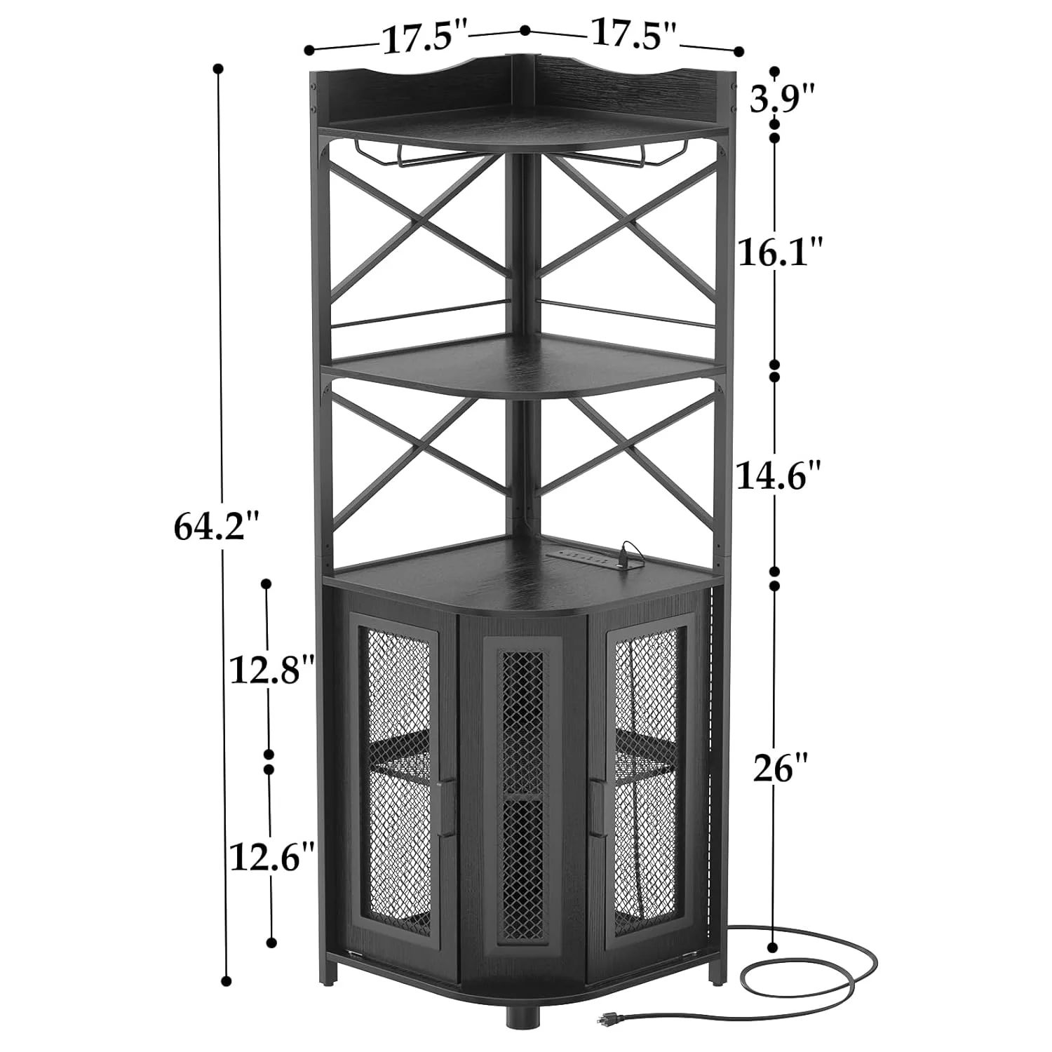 corner bar cabinet led 2