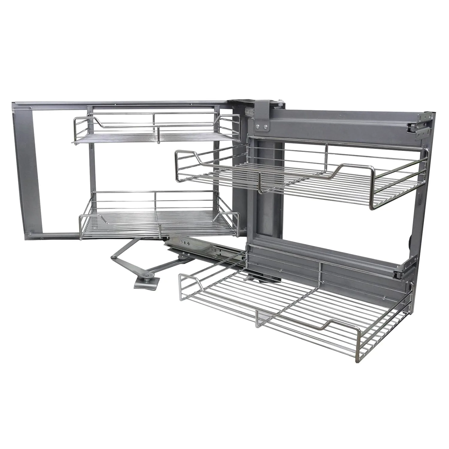 corner pull kitchen baskets 1