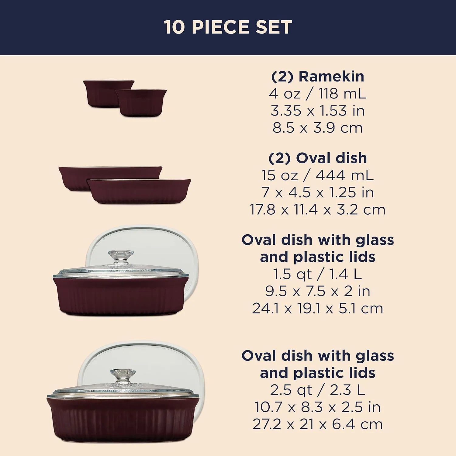 corningware bakeware set 2