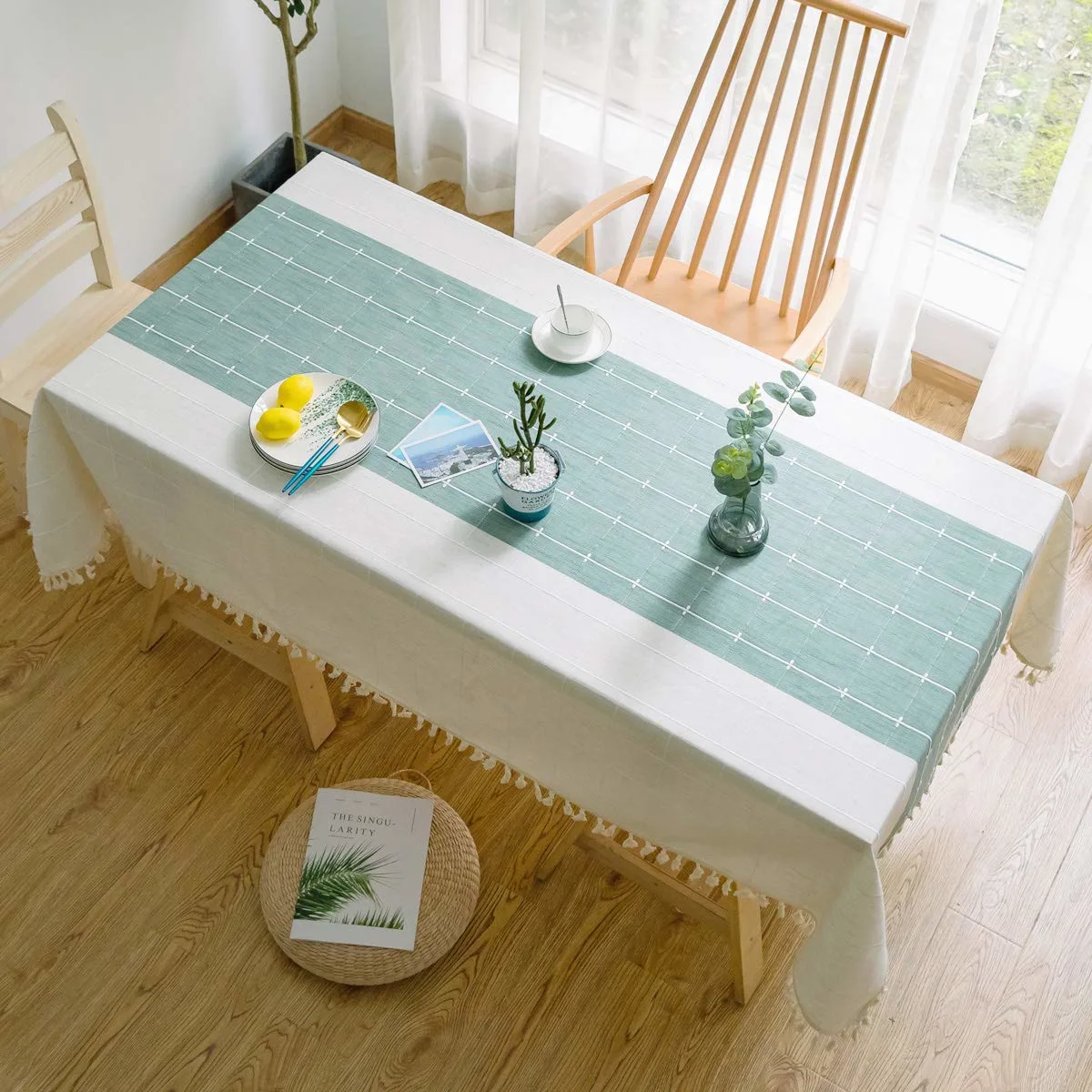 cotton linen tablecloth 2