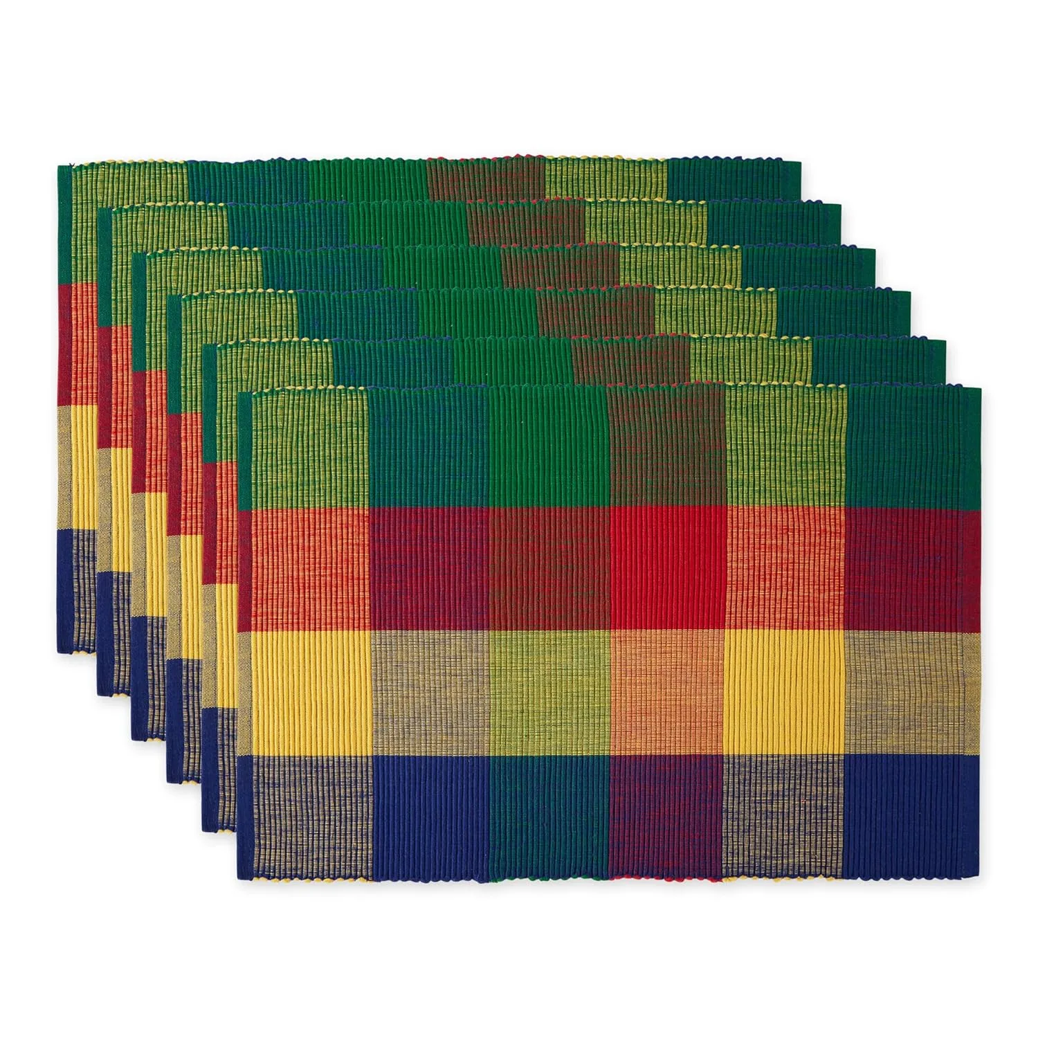 cotton placemats summer check 1