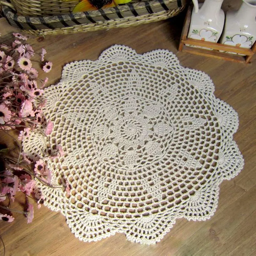 crochet lace doily placemat 1