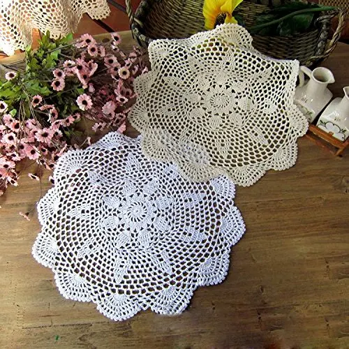 crochet lace doily placemat 2