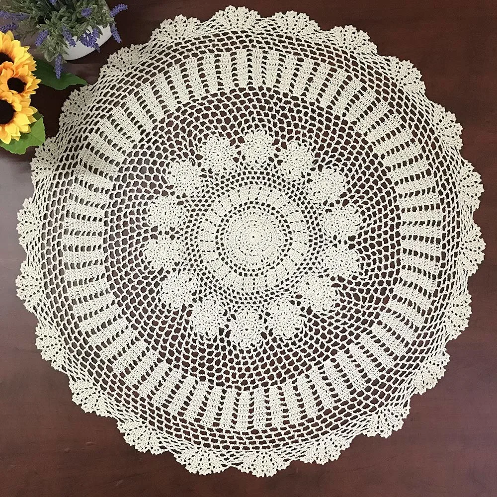 crochet tablecloth cotton lace 1