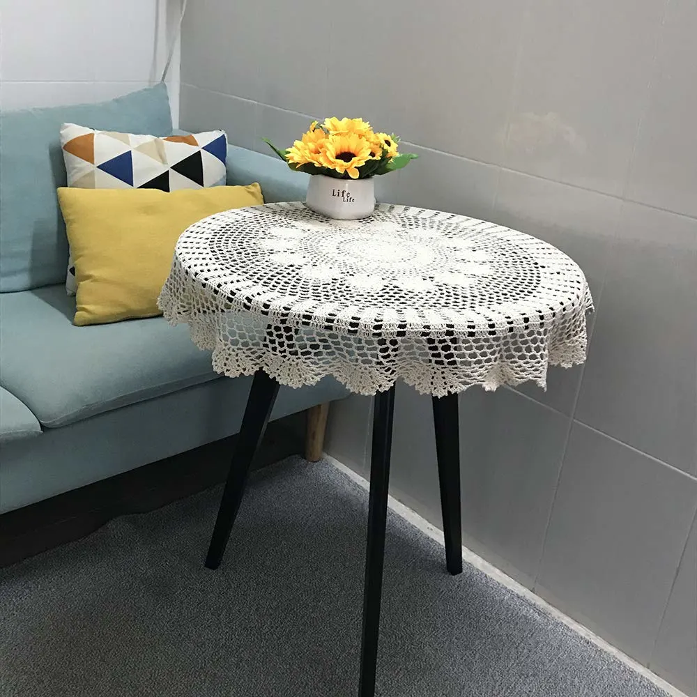 crochet tablecloth cotton lace 2