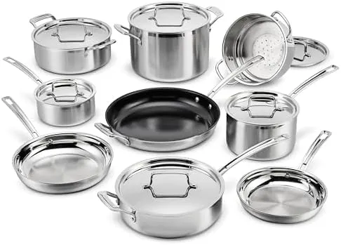 cuisinart multiclad pro 15 piece set 1