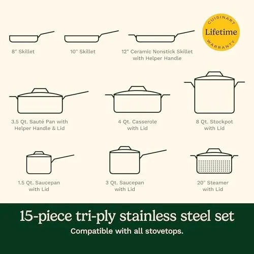 cuisinart multiclad pro 15 piece set 2