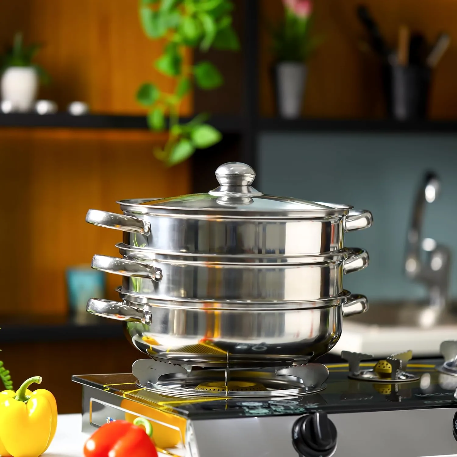 delcasa stainless steel steamer 1