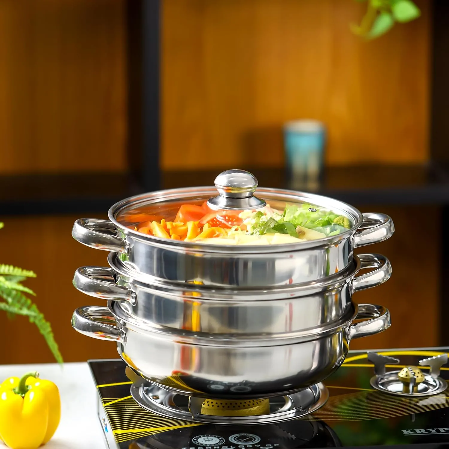 delcasa stainless steel steamer 2