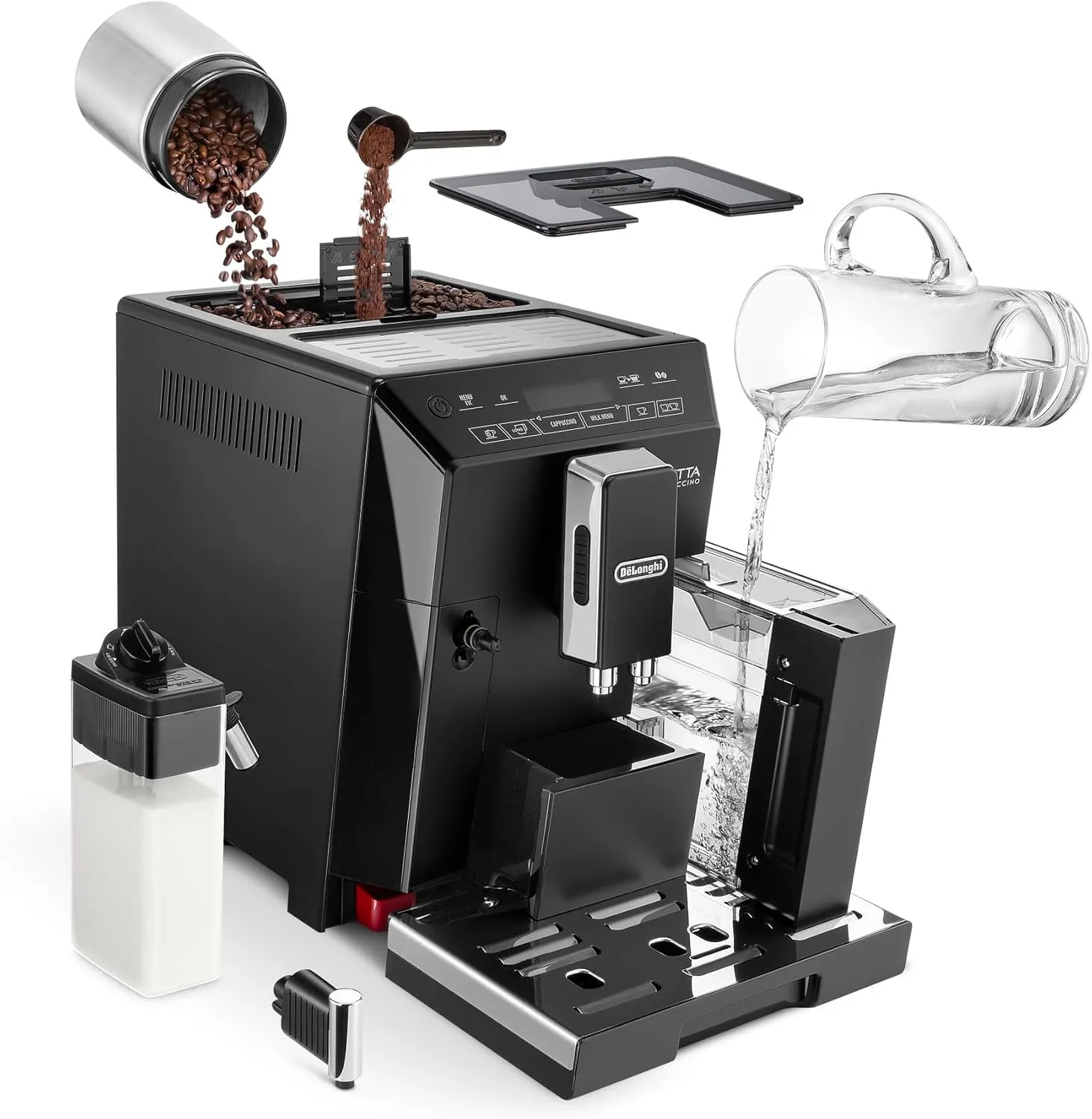 de'longhi eletta bean to cup coffee machine | milk frother
