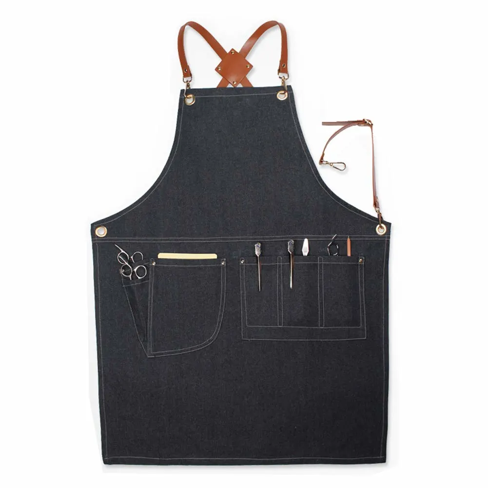 denim work apron 1