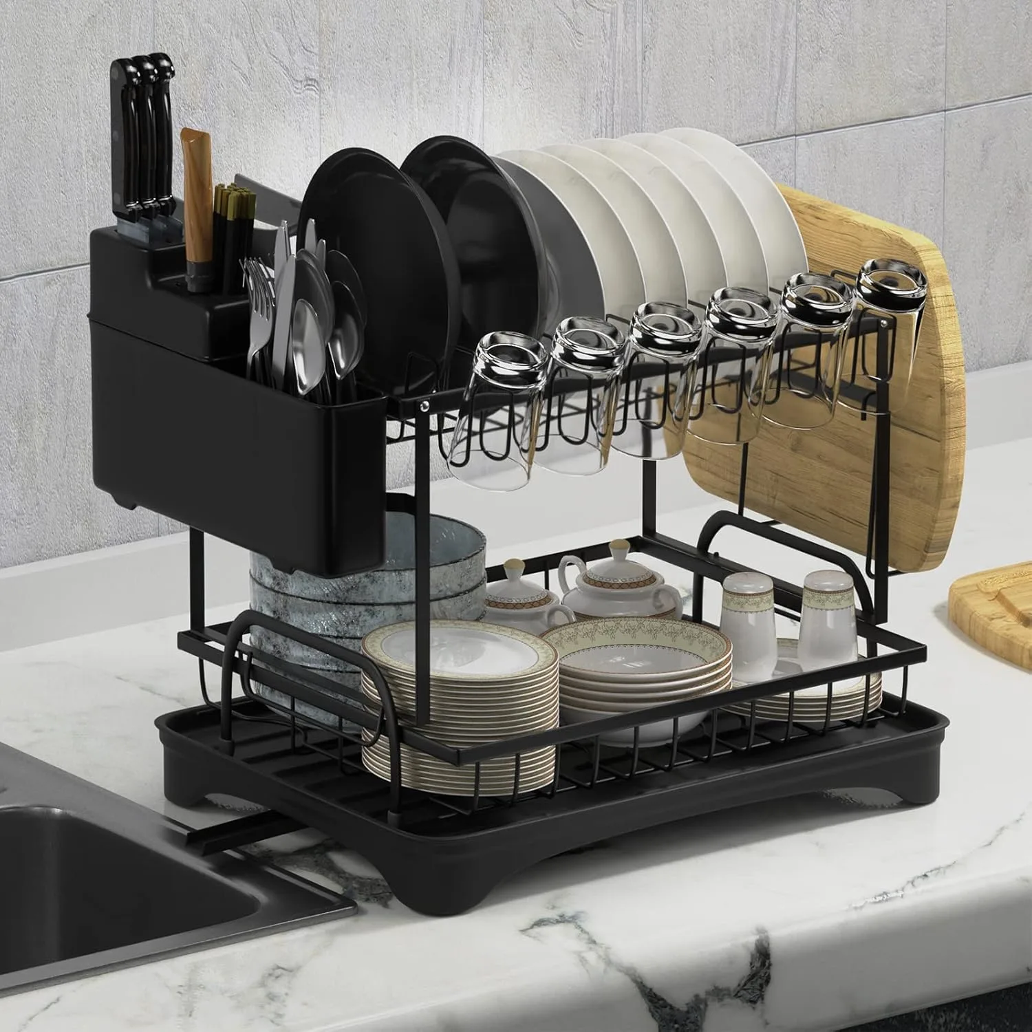 dish drying rack drainboard 1