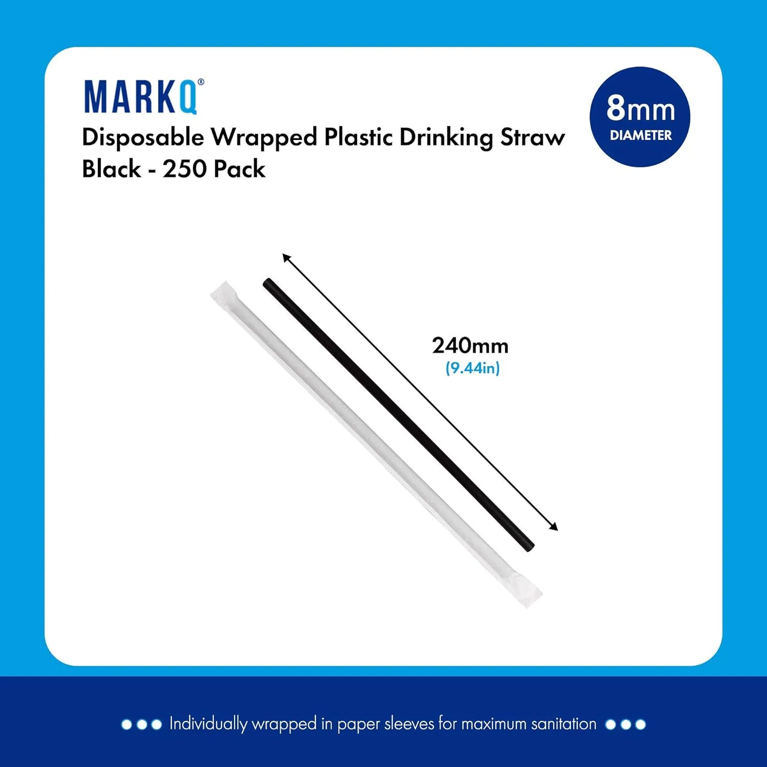 disposable plastic straws wrapped 2