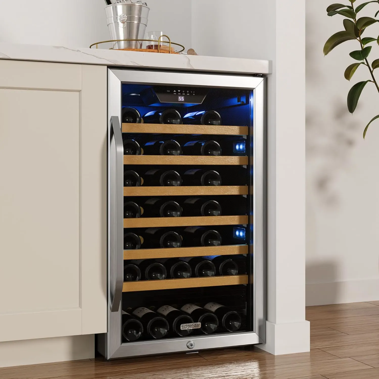 edgestar 44 bottle freestanding wine cooler 2