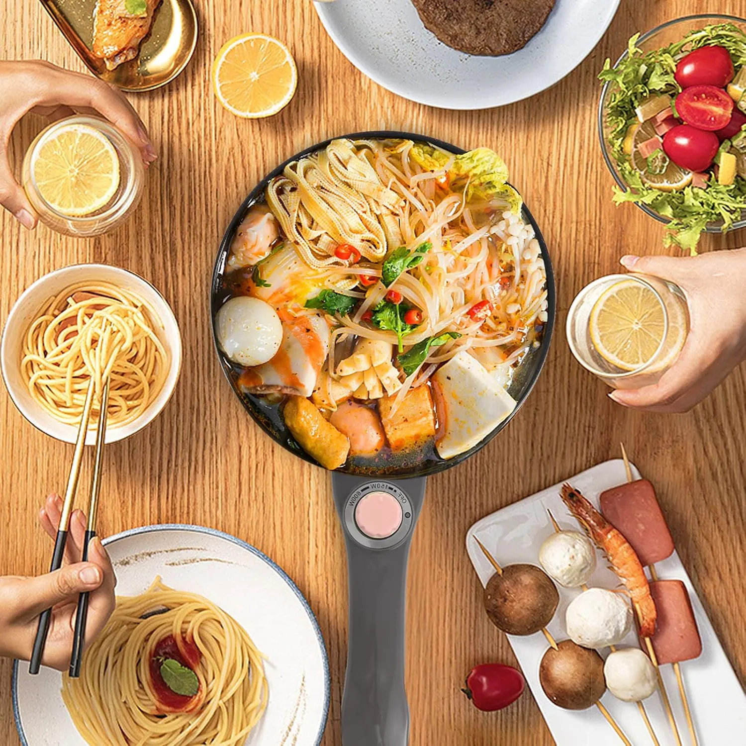 electric hot pot steamer 2