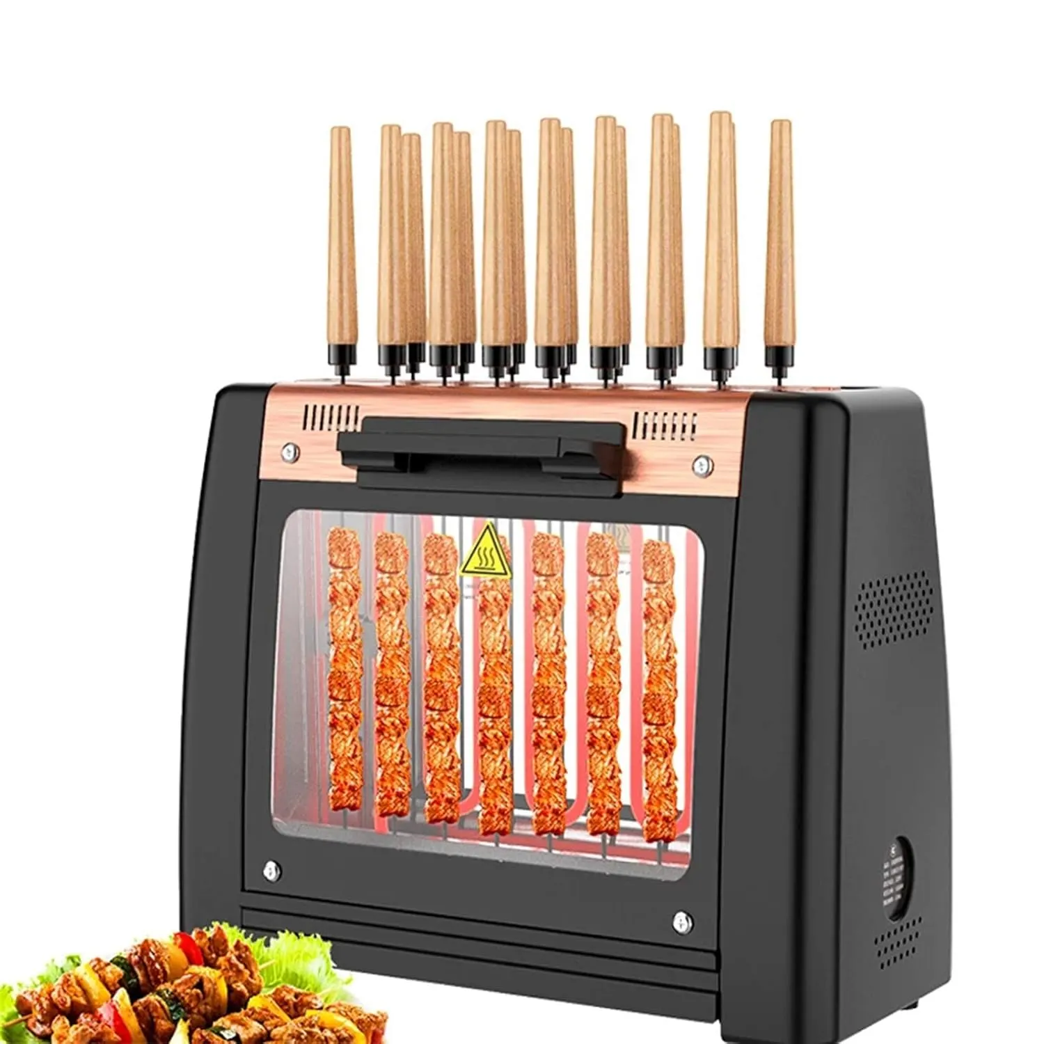 electric rotating skewer grill 16 skewers 1