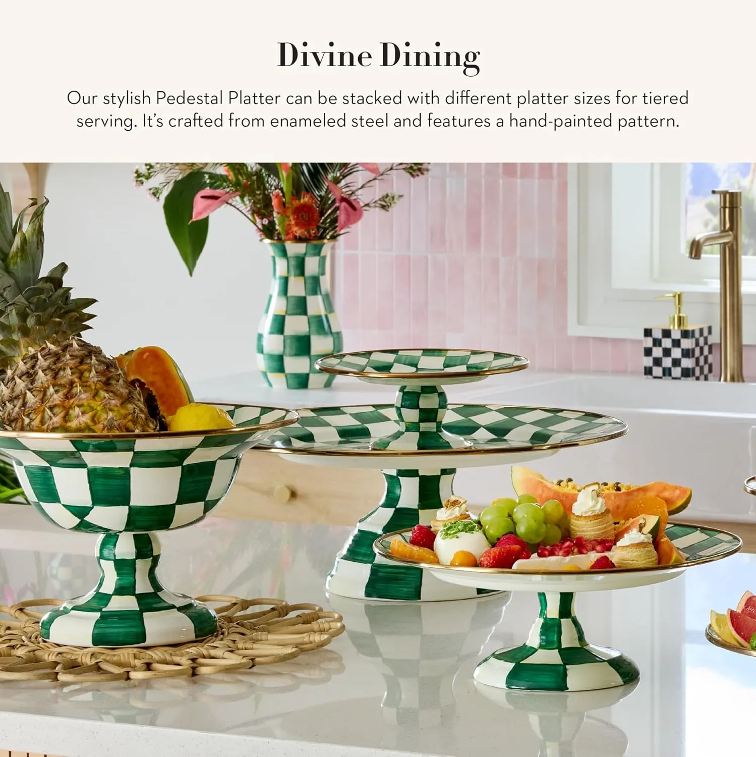 enamel cake stand 2