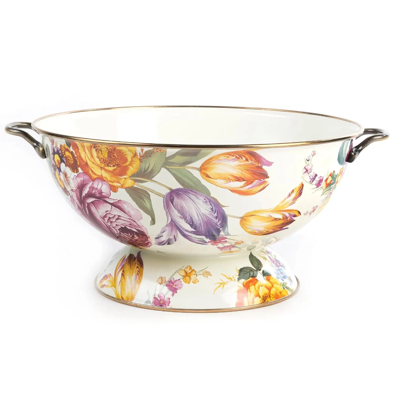 enamel serving flower 1