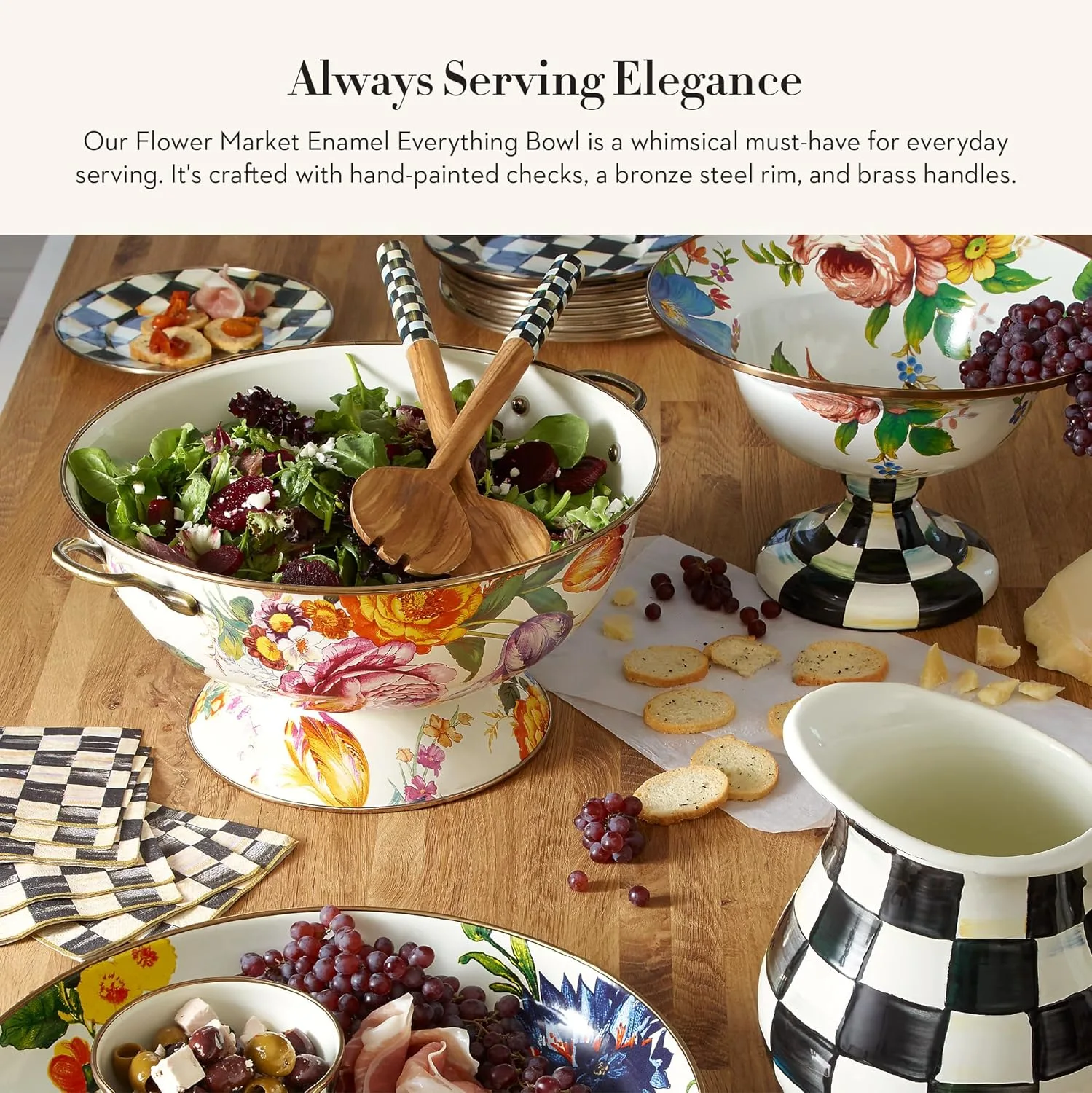 enamel serving flower 2