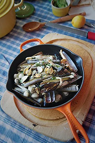 enameled cast iron skillet flame 2