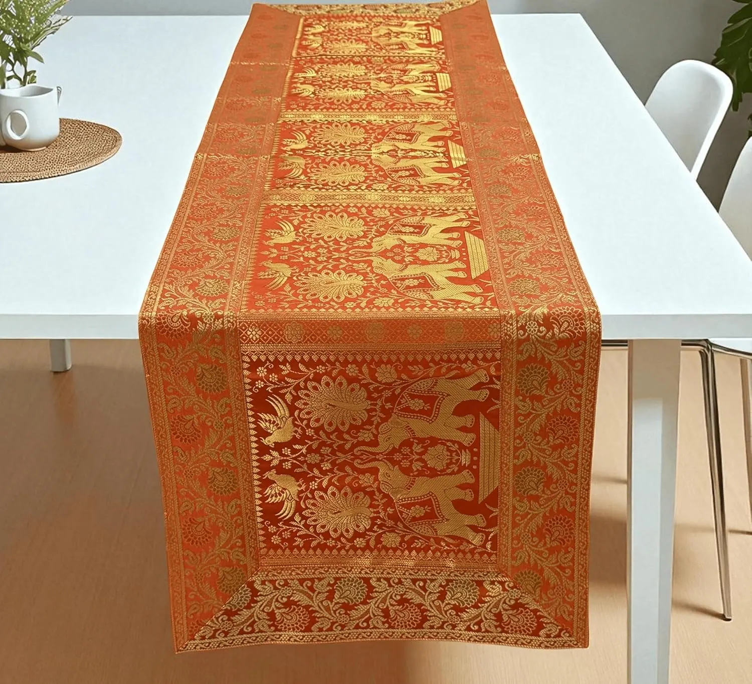 fall table runner orange 1