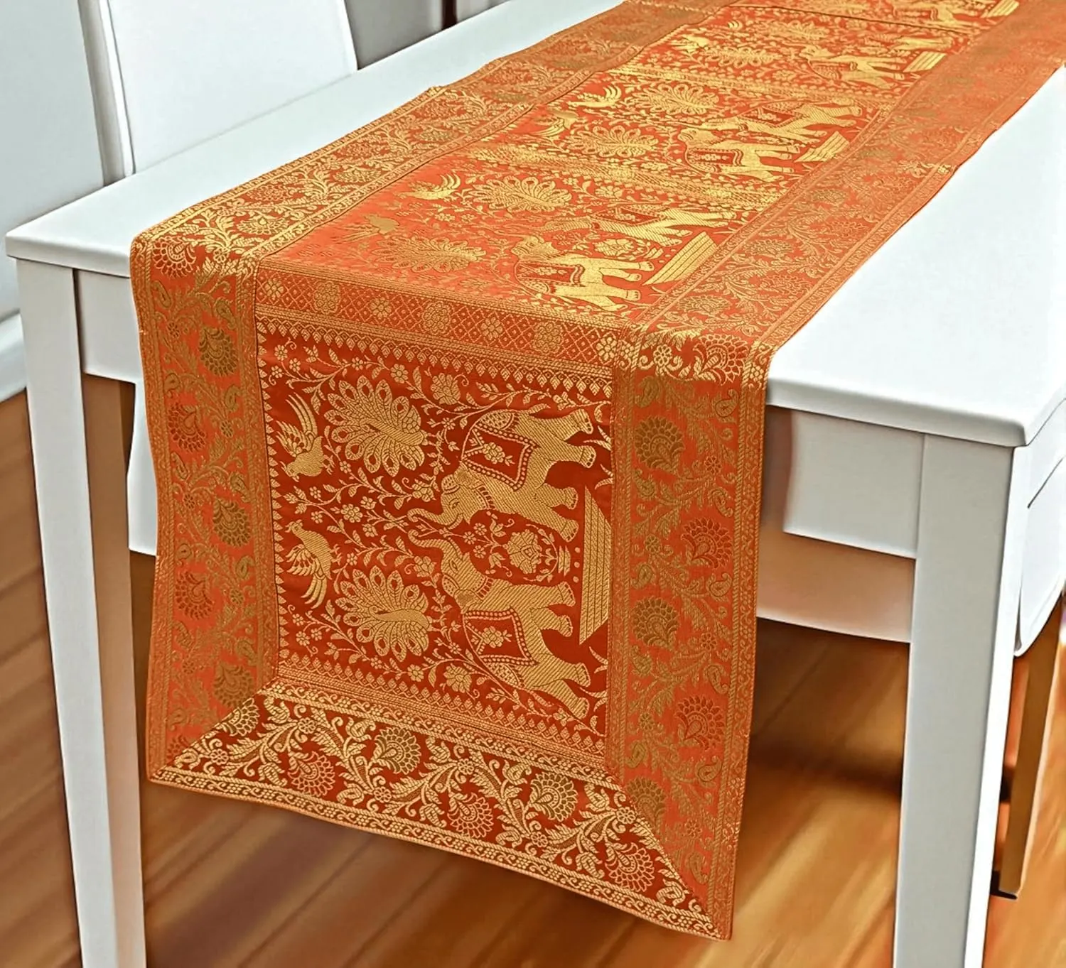 fall table runner orange 2