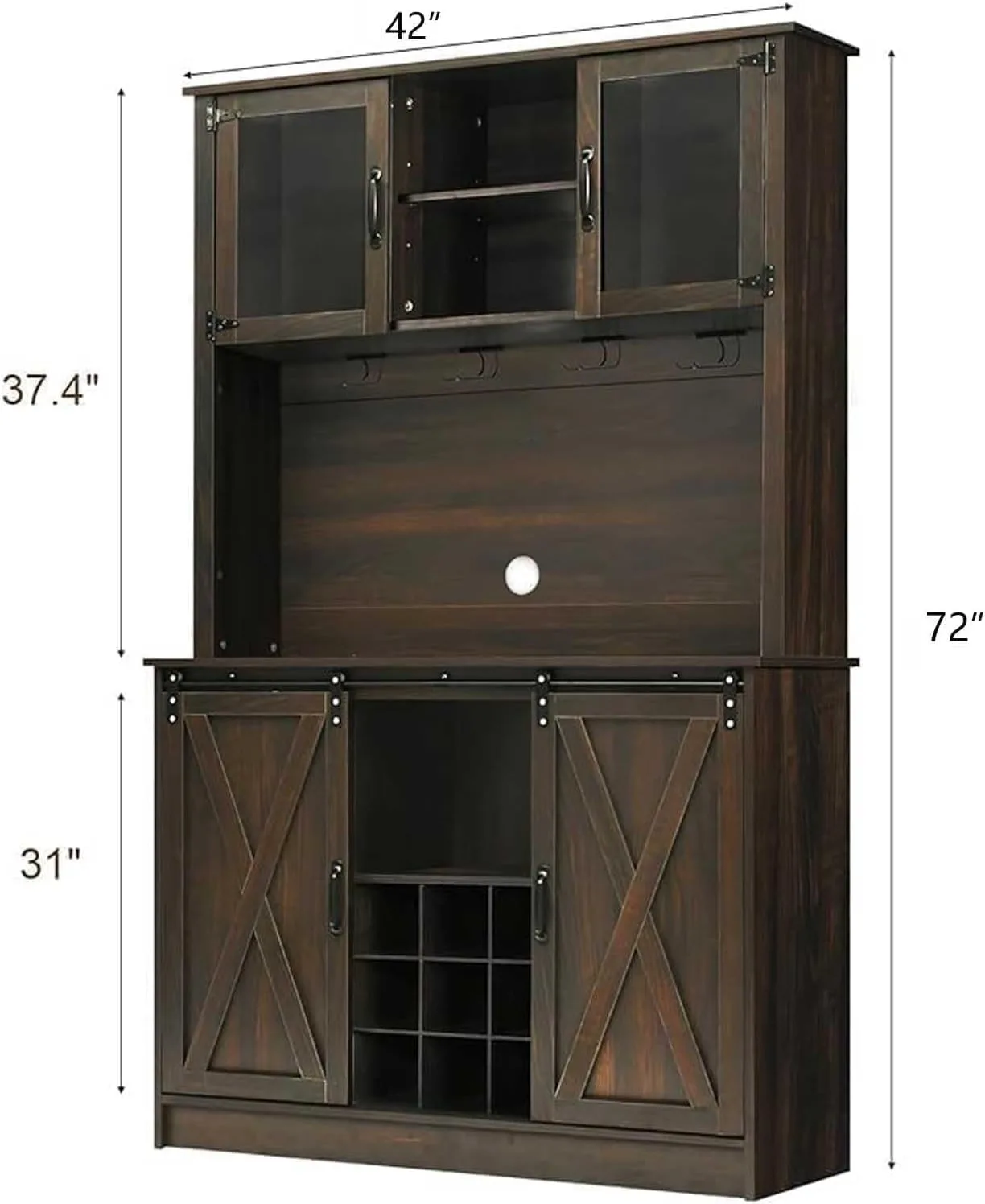 farmhouse coffee bar cabinet 2