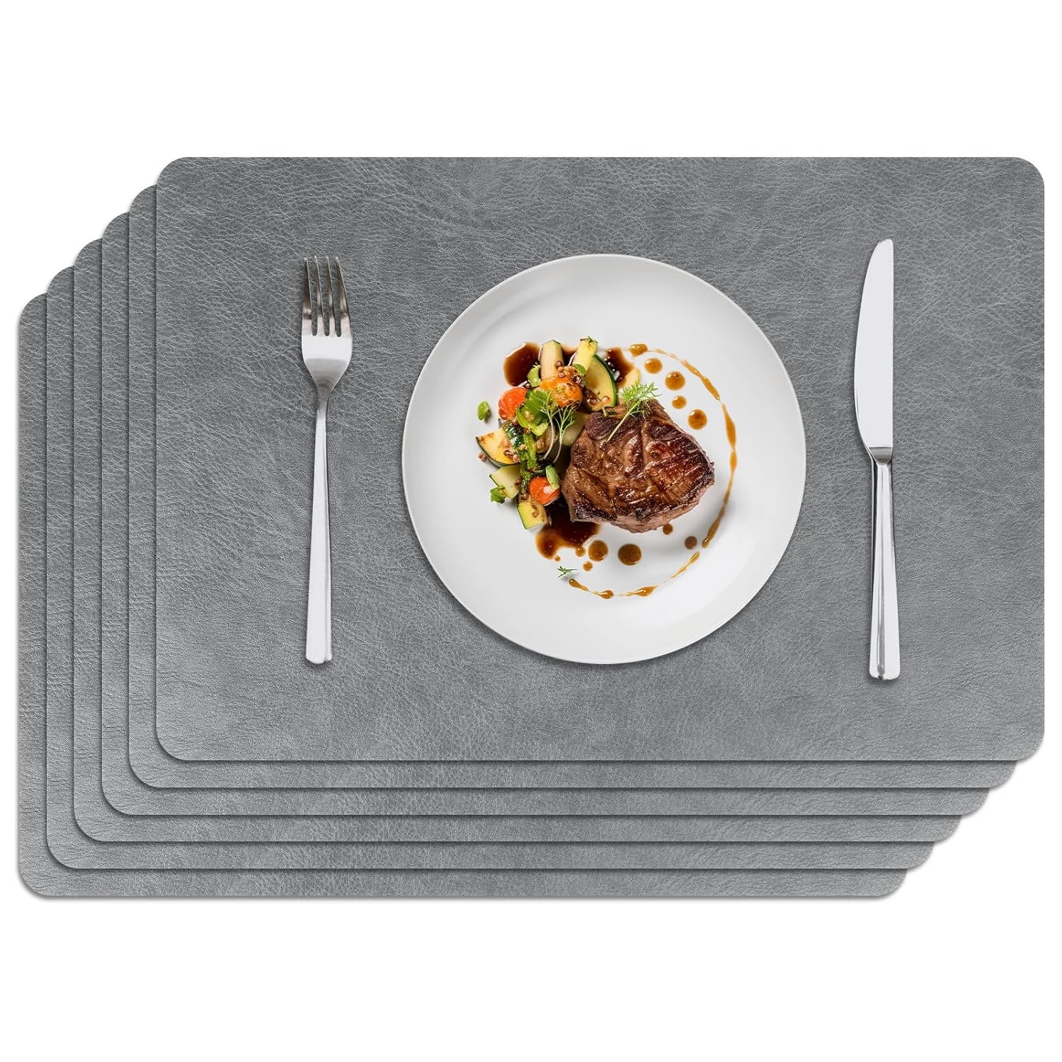 faux leather placemats dual 1