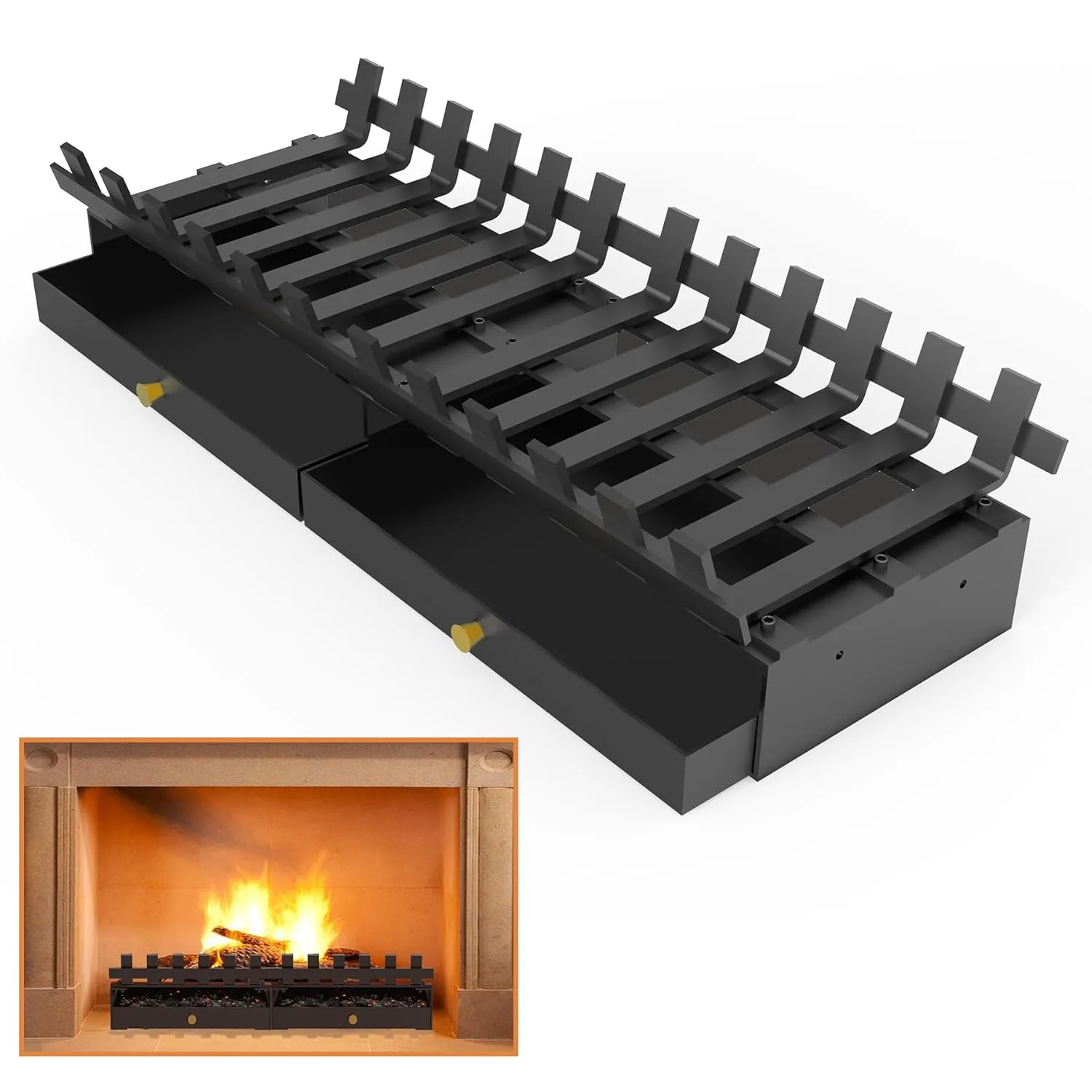 fireplace grate ash tray 1