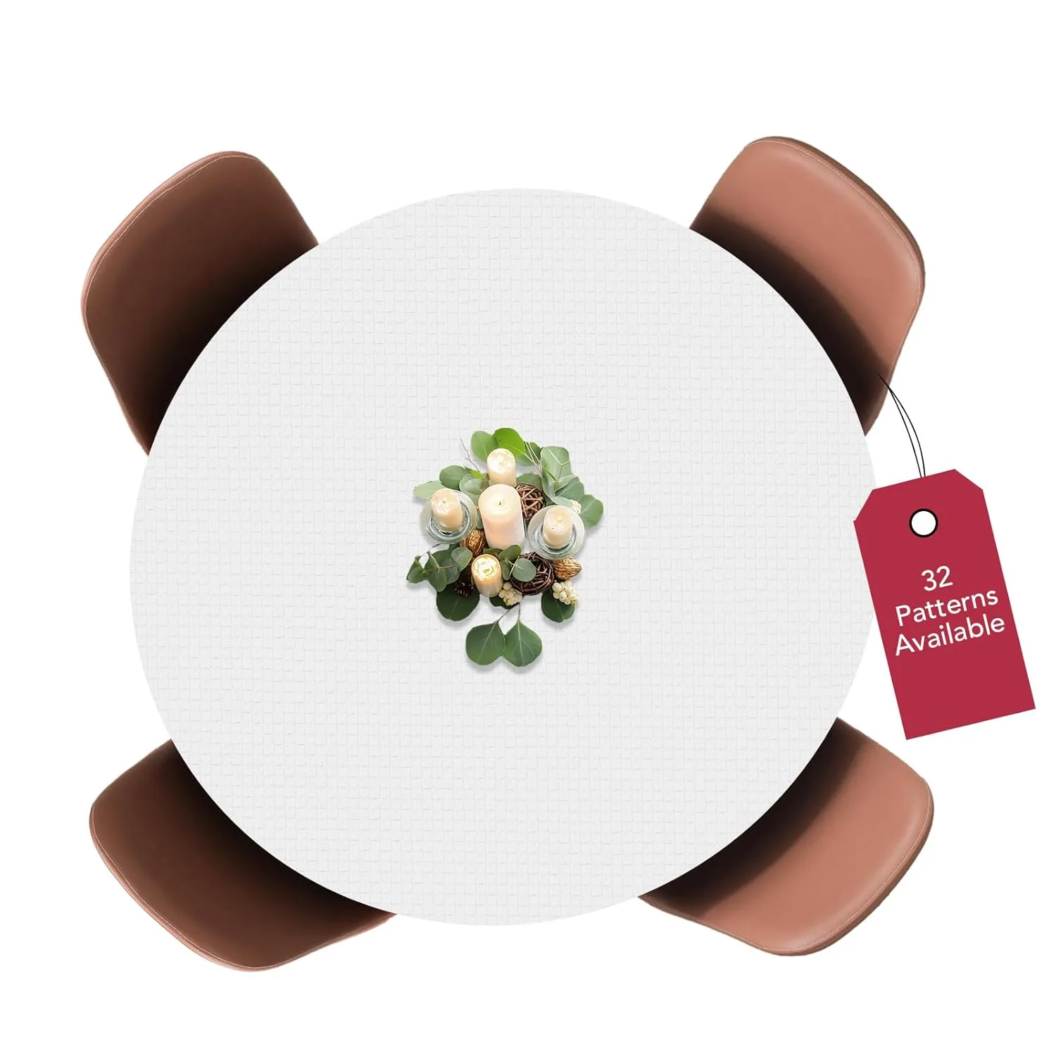 fitted table cover white 1