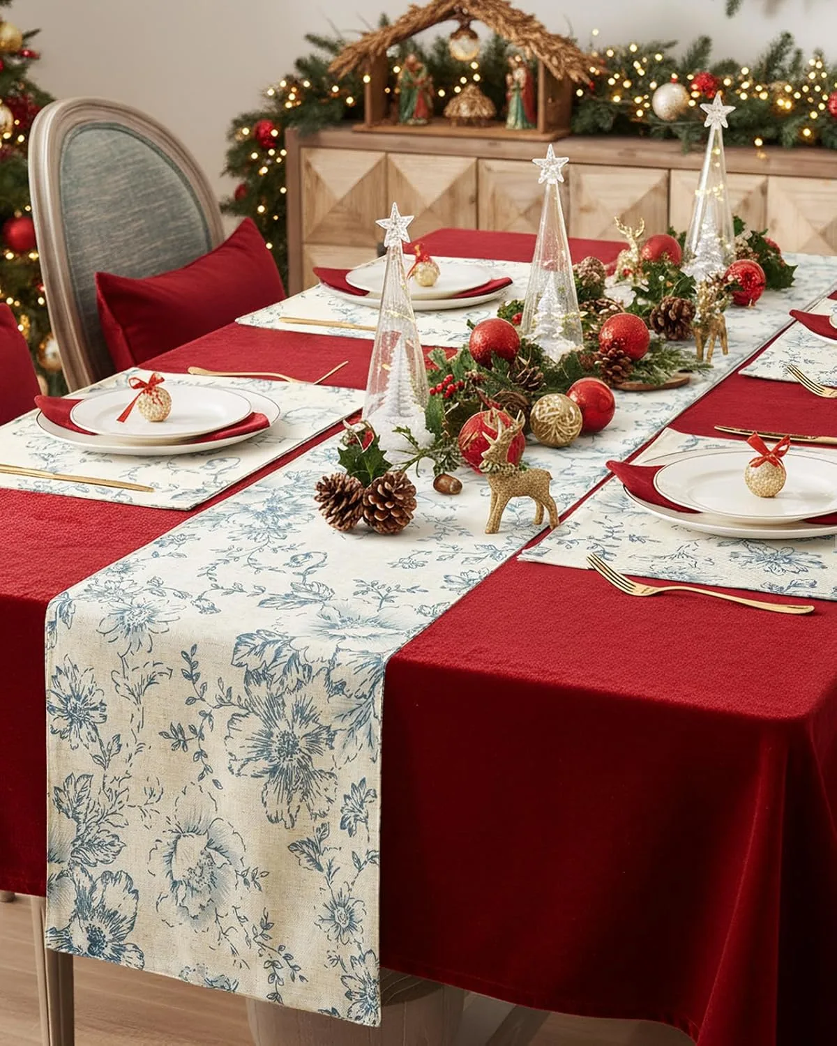 floral table runner 1