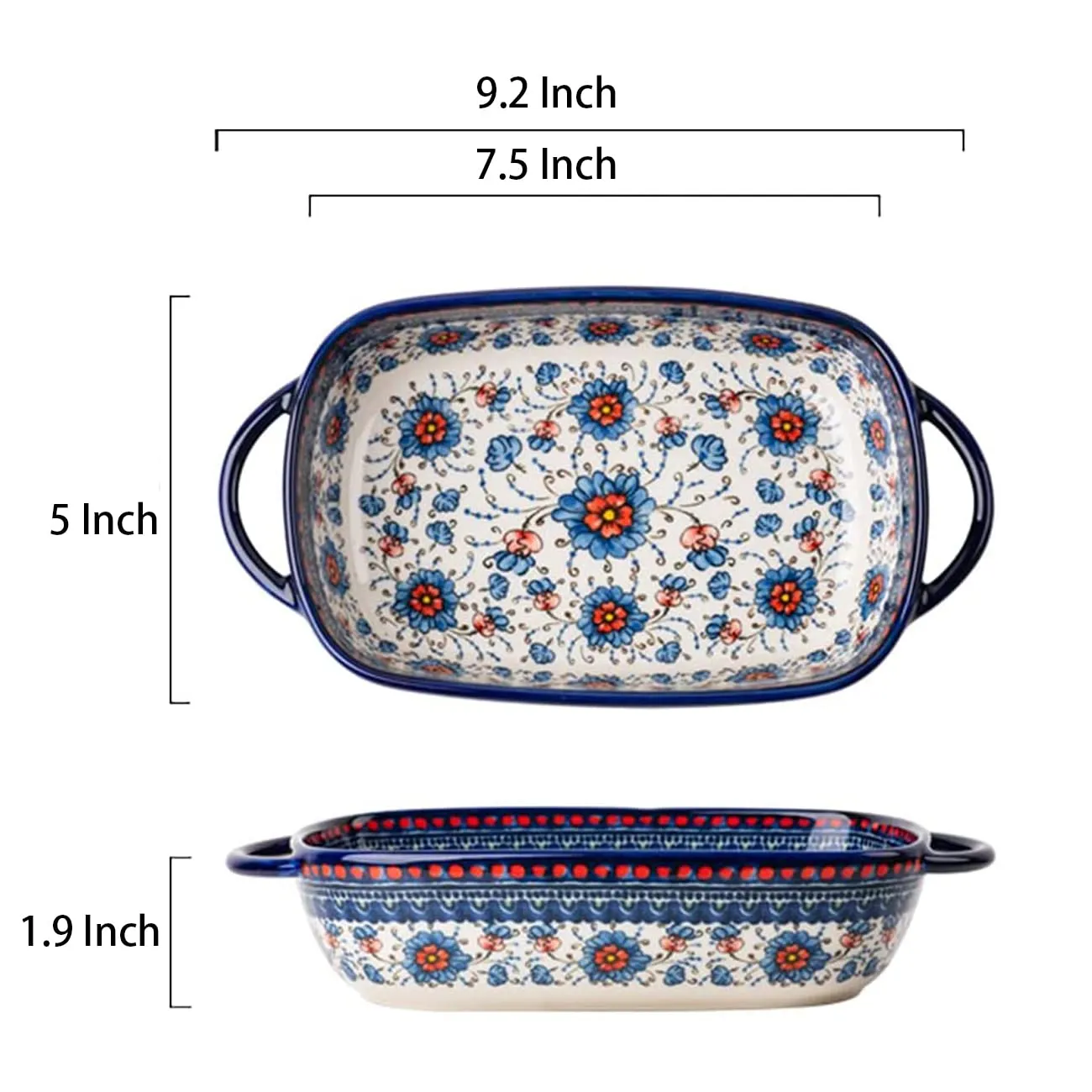 flower ceramic bakeware 2