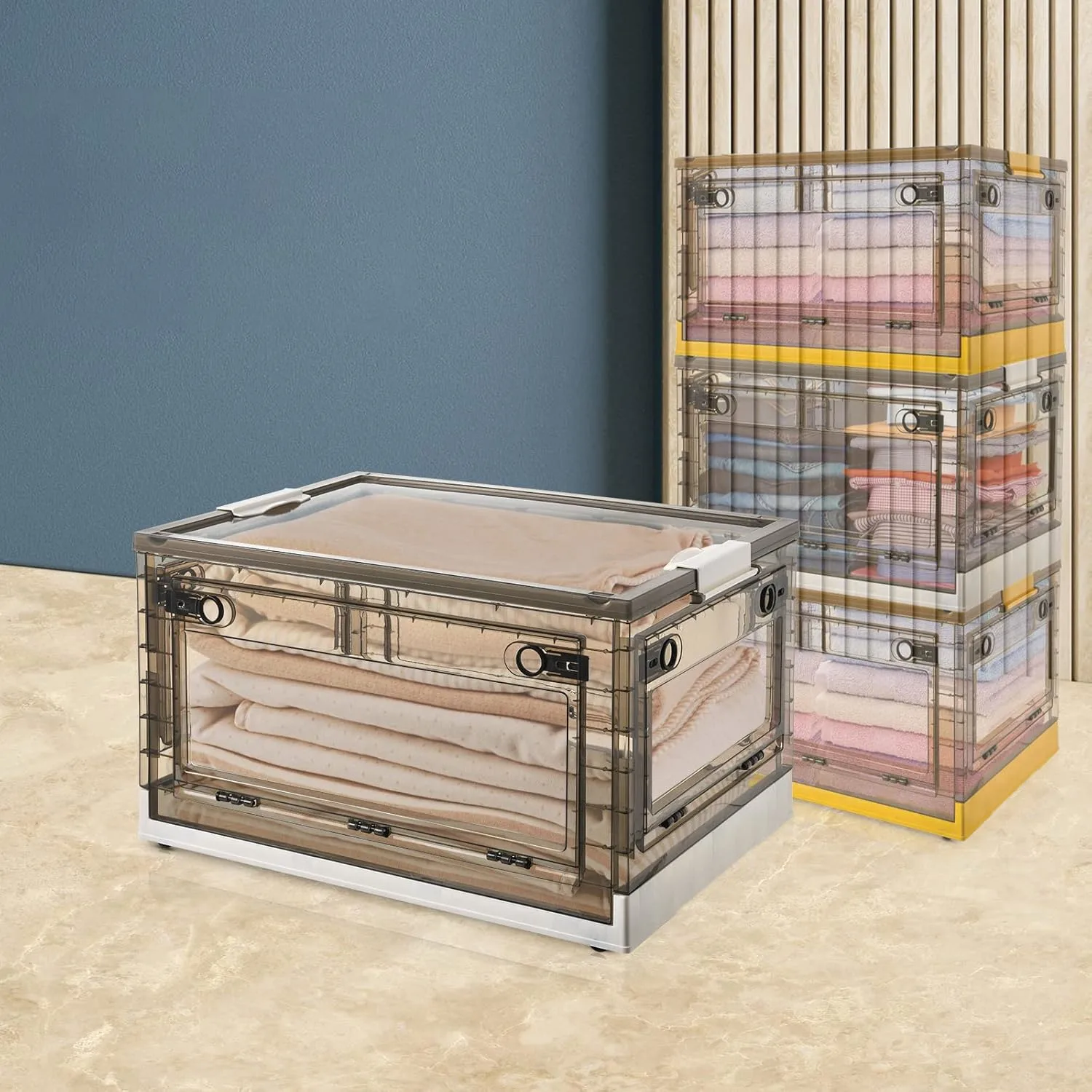 foldable storage box wheels 1