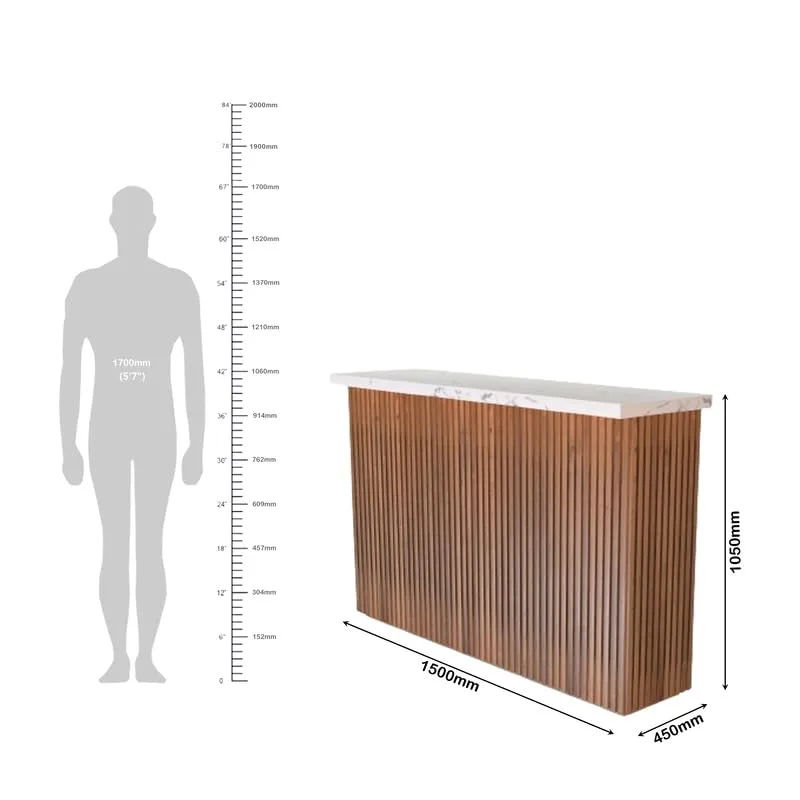 freestanding bar cabinet wine storage teak finish 2
