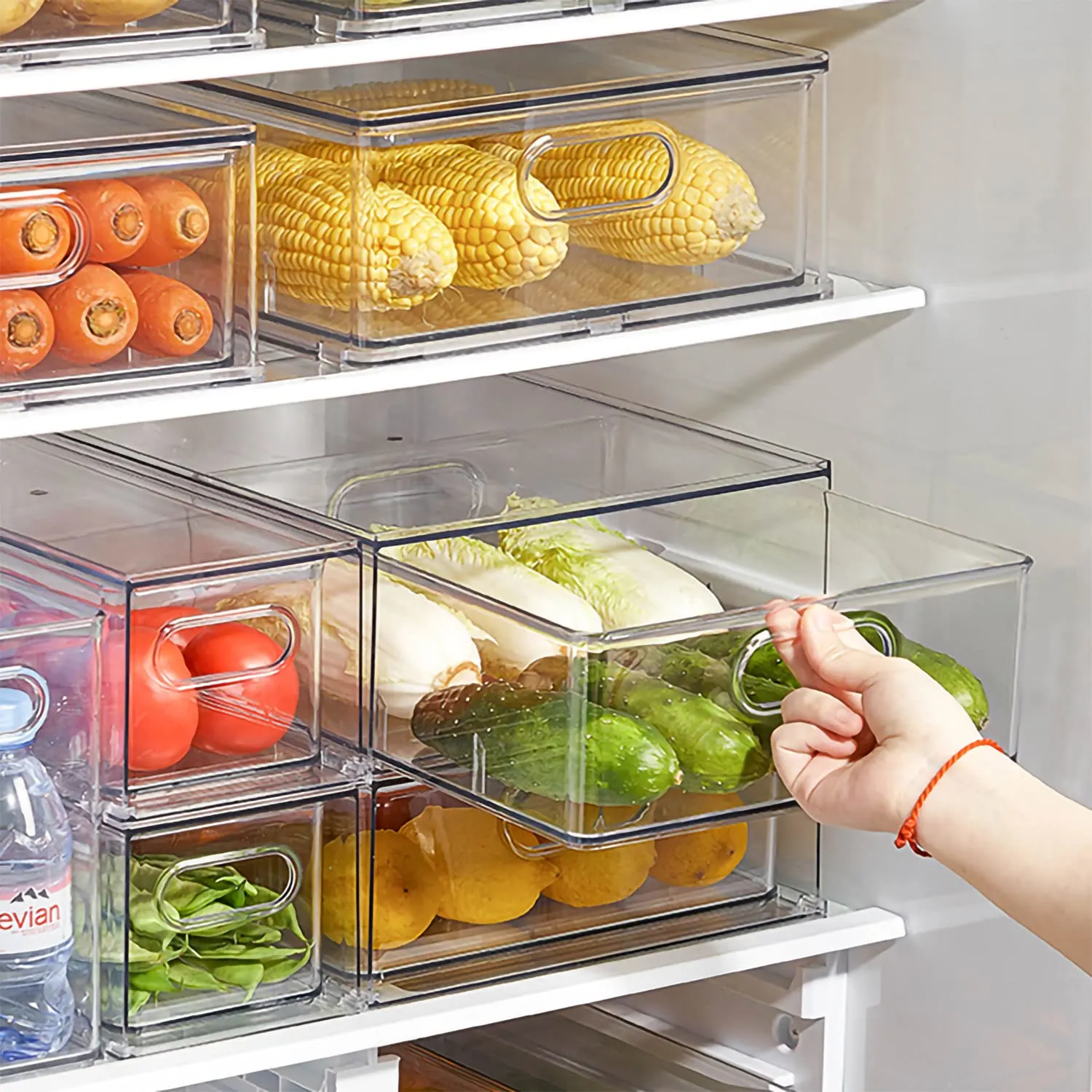 fridge organizer bins drawers 2