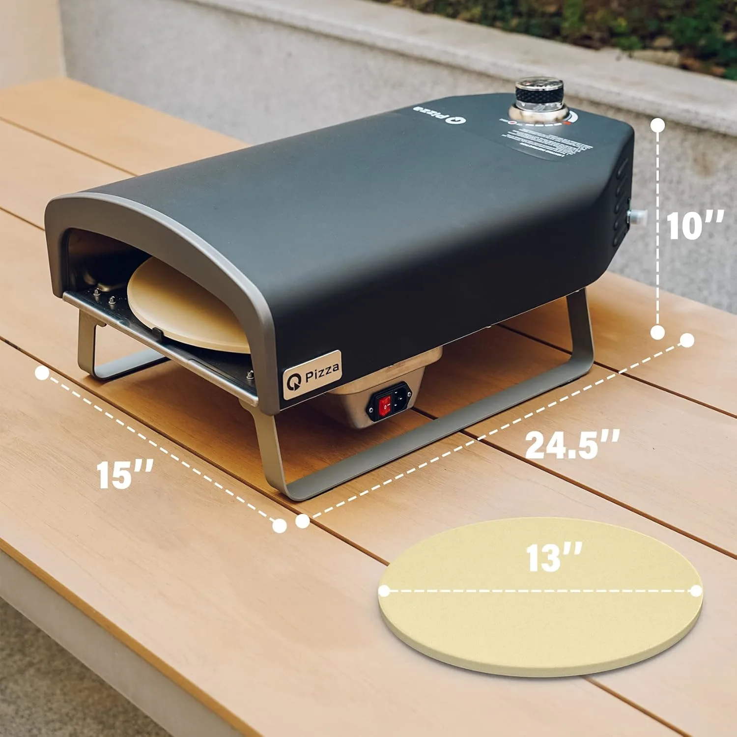 gas pizza oven rotating 2