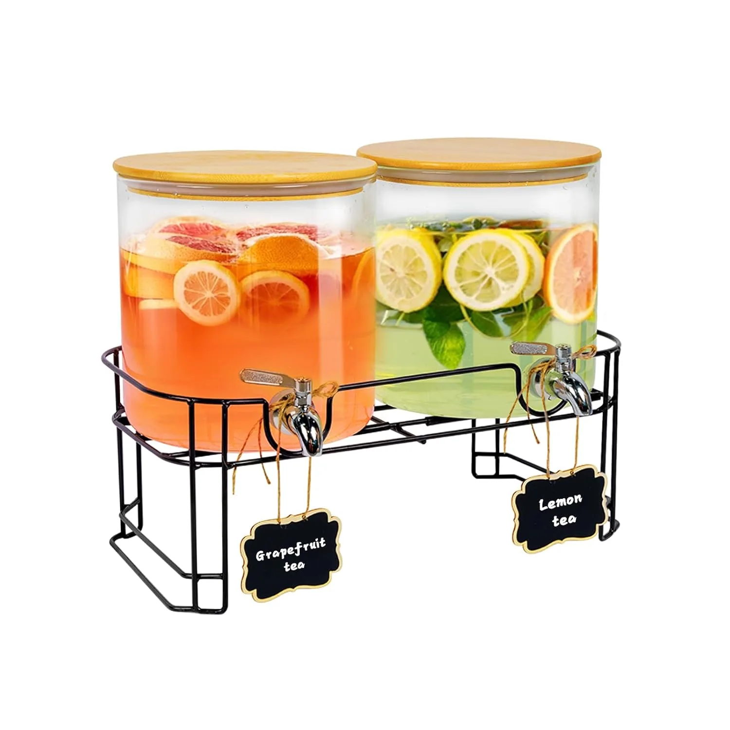glass drink dispenser 2 pack 1