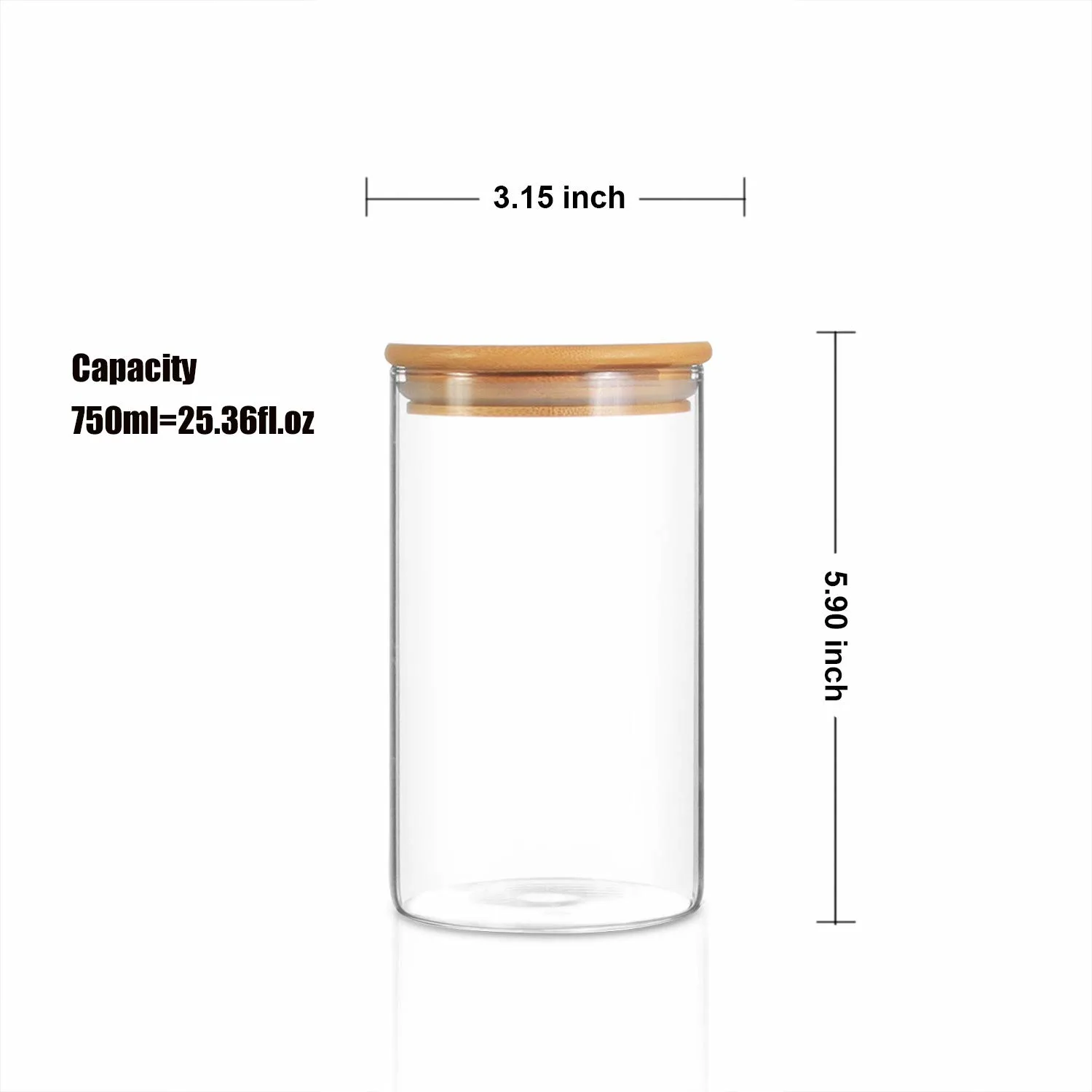 glass jars bamboo lid 2