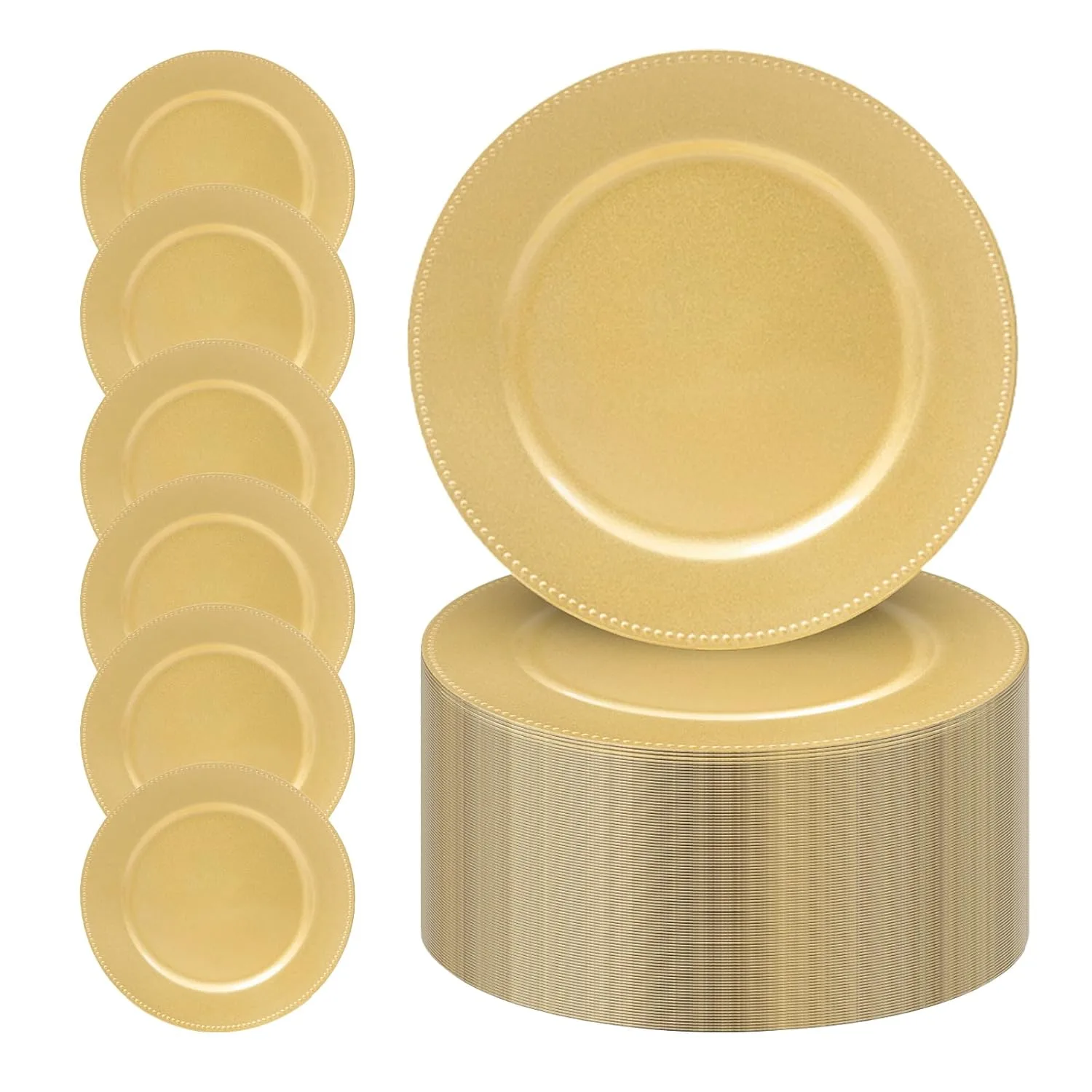 gold charger plates 1