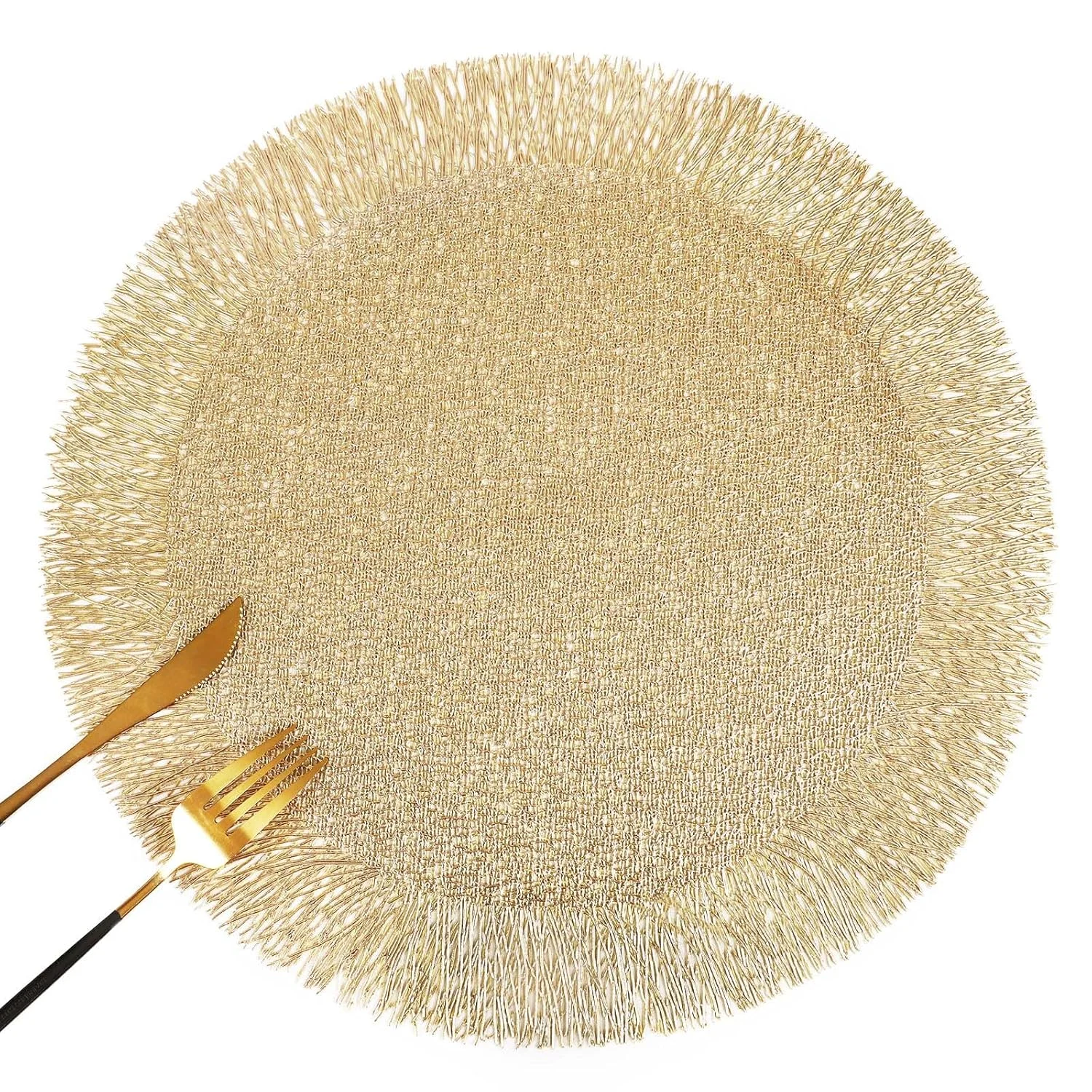 gold round placemats 1