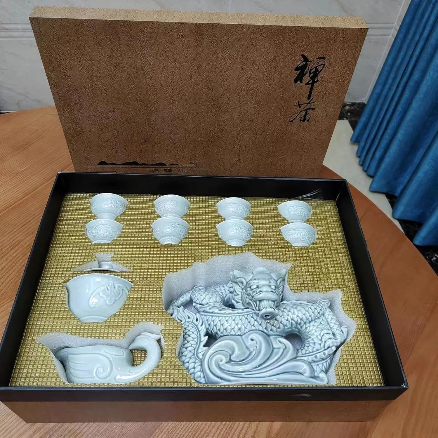 gongfu tea set dragon 2