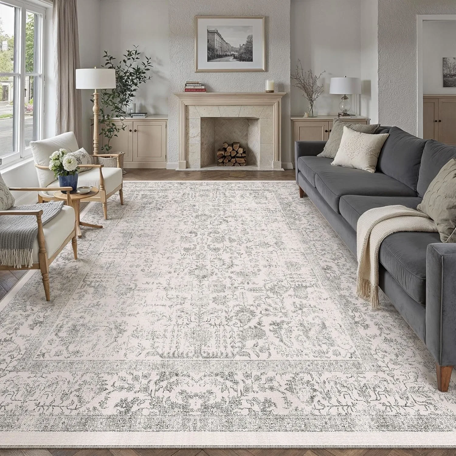 gray area rug 10x14 1