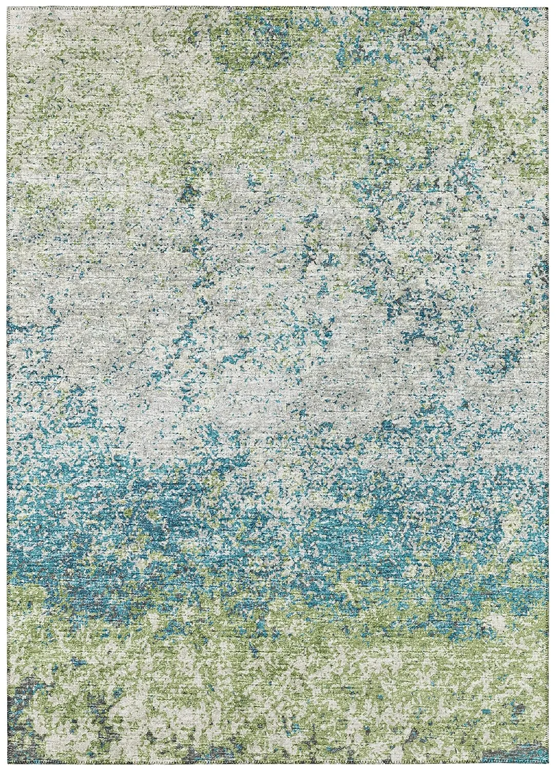 green abstract area rug 10x14 2