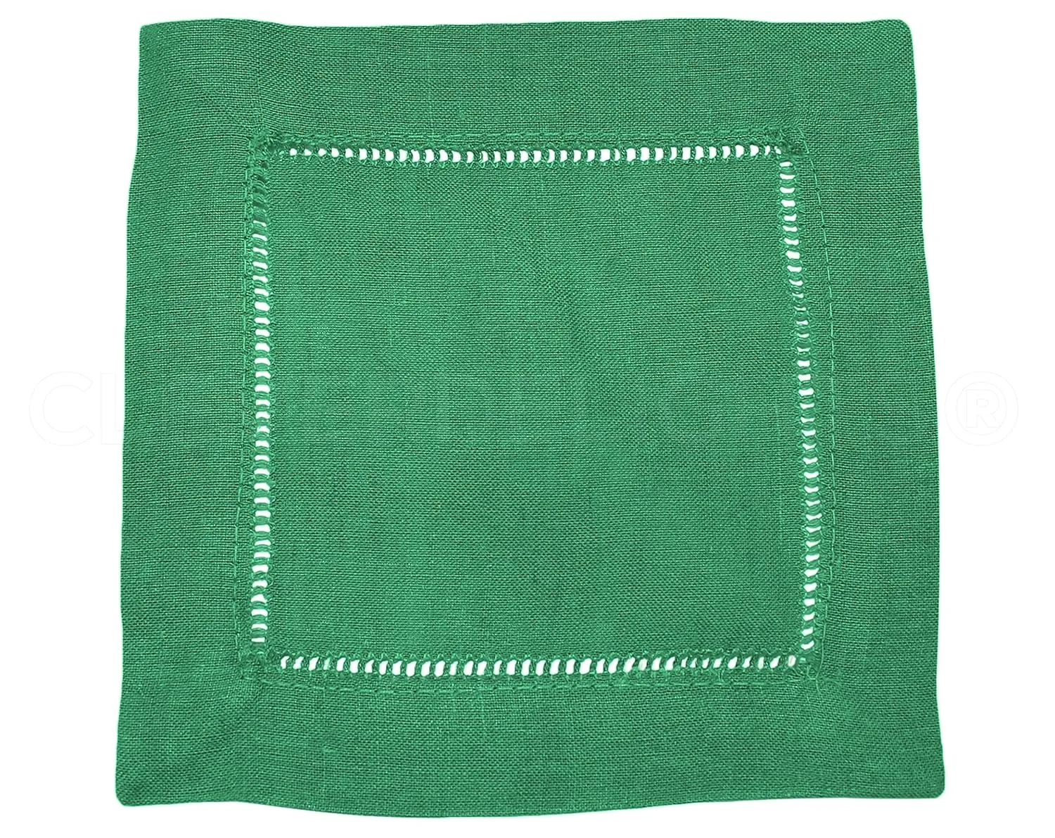 green cocktail napkins linen 2