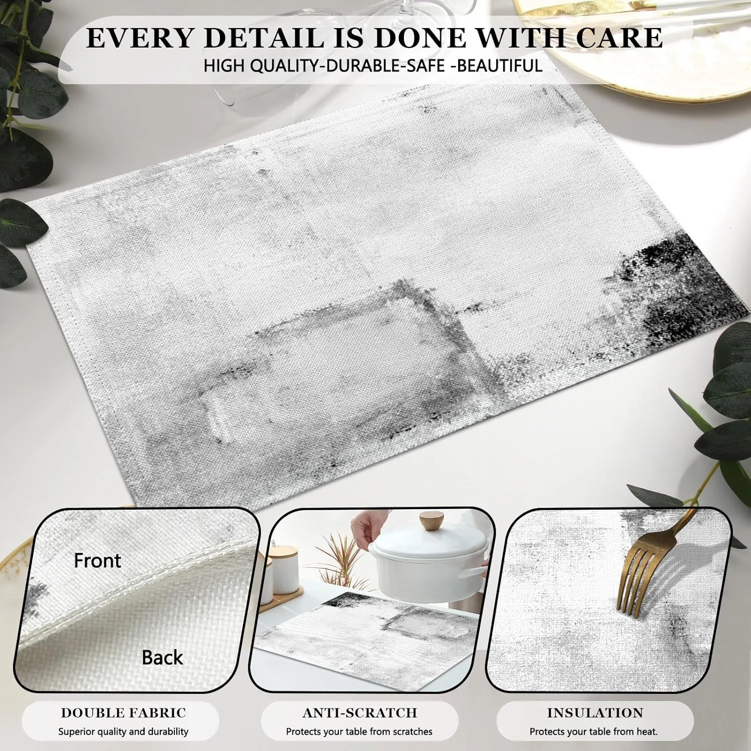 grey table runner placemats 2