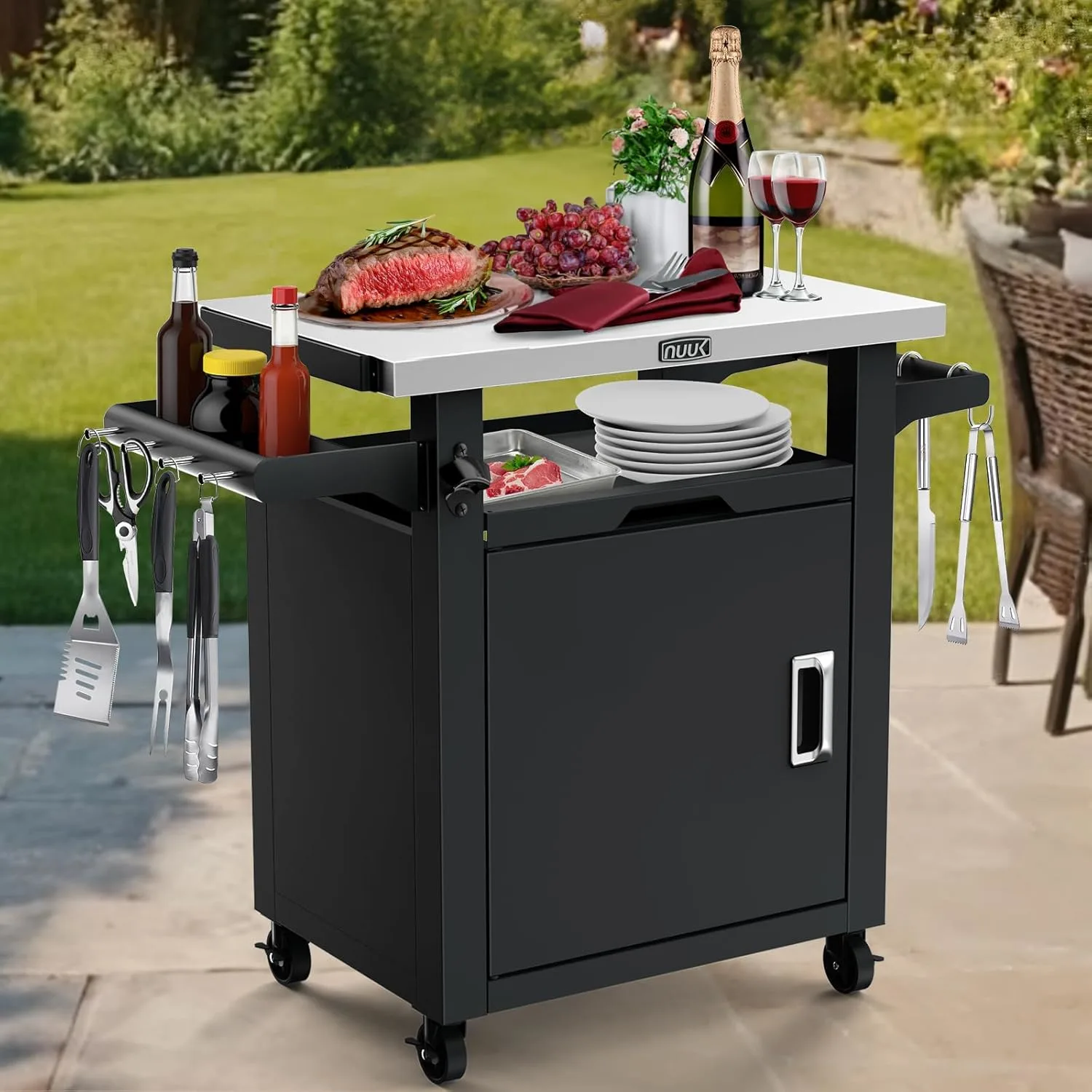 grill cart outdoor bar cart 1