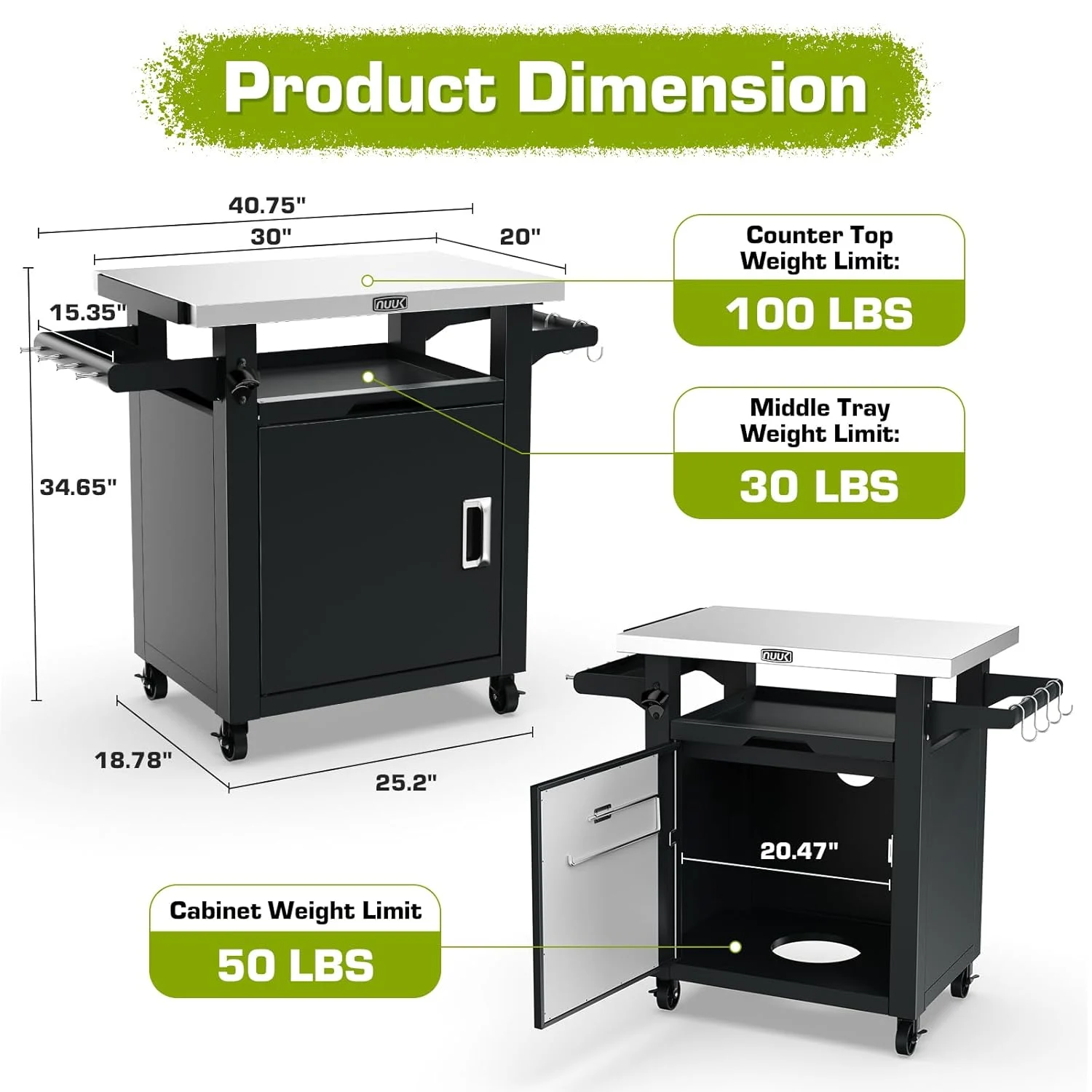 grill cart outdoor bar cart 2