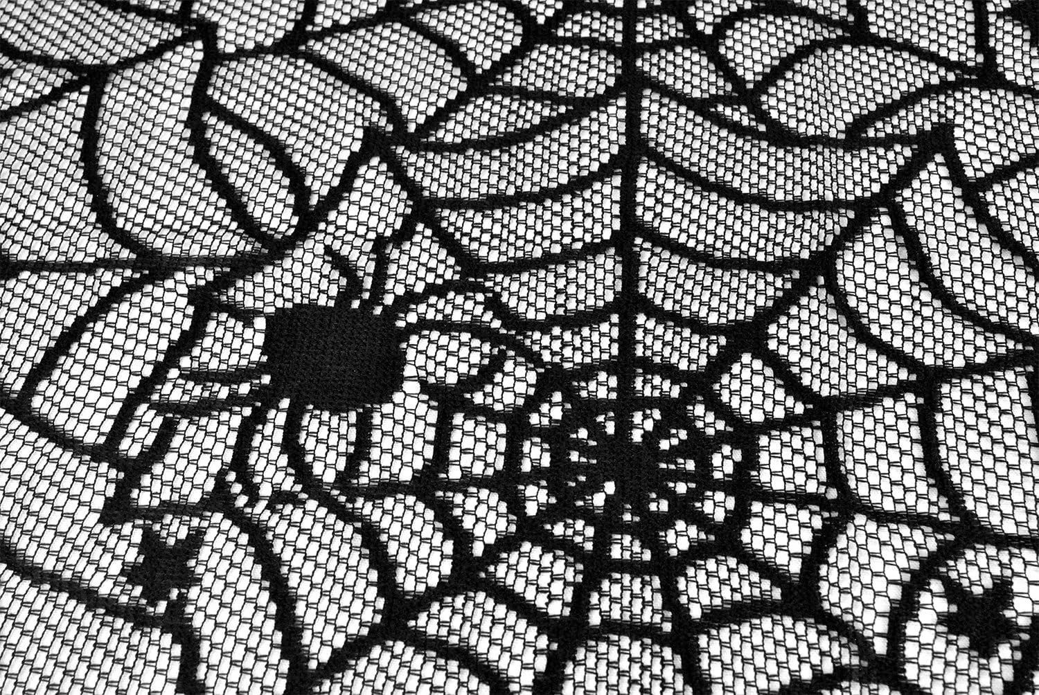 halloween tablecloth black lace 2