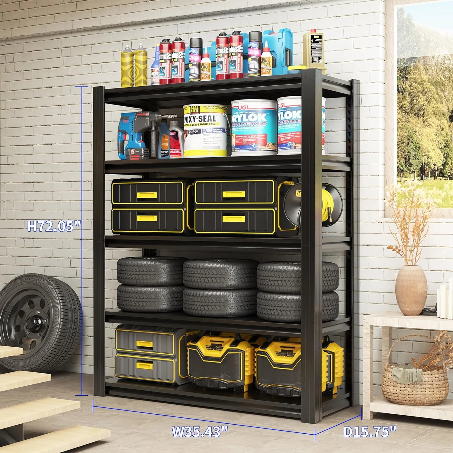 heavy duty metal shelving 2